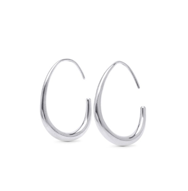 Vilhelmina - Adjustable Hoop Earrings Stainless Steel