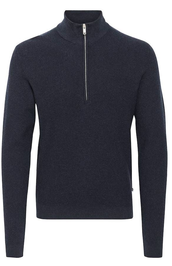 MAlagoon Half-Zip Pullover Dark Navy Melange