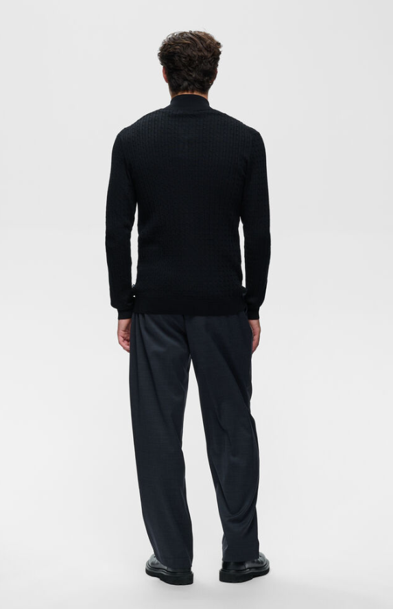 MAmason Cable Cardigan Black