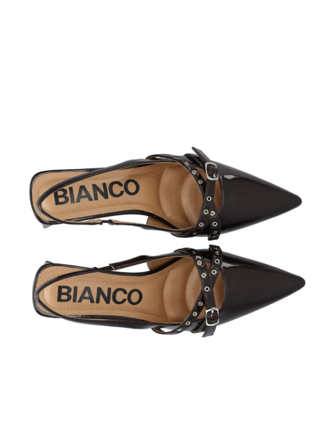 Biamaralyn Buckle Slingback Faux Leather