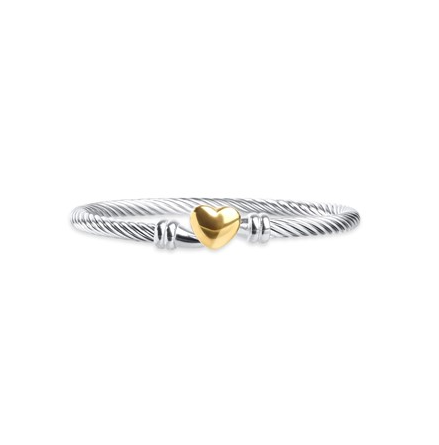 Tuva Heart Bracelet Silver