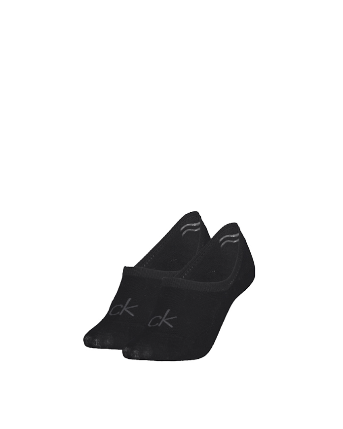 Ck 2pk Footie High Cut Socks Black