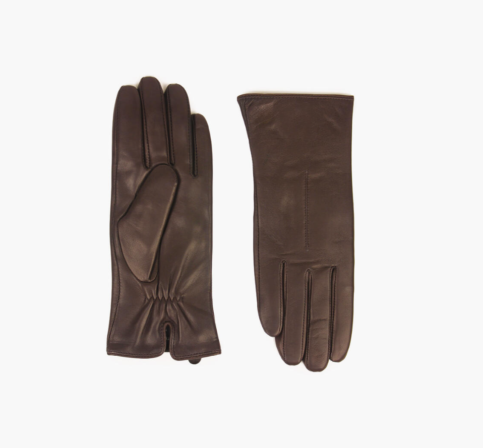 Nohr Celine Leather Gloves Black