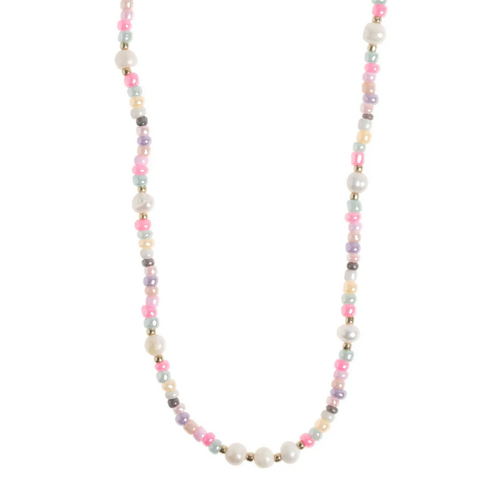 Tess pastel bead and pearl necklace