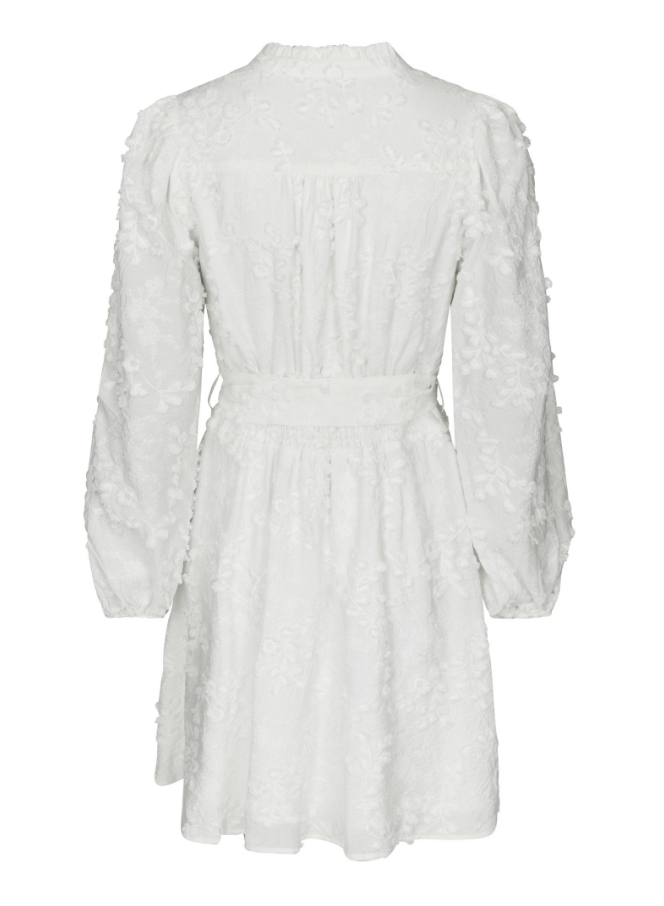 Monnie Embrodery Dress Production White