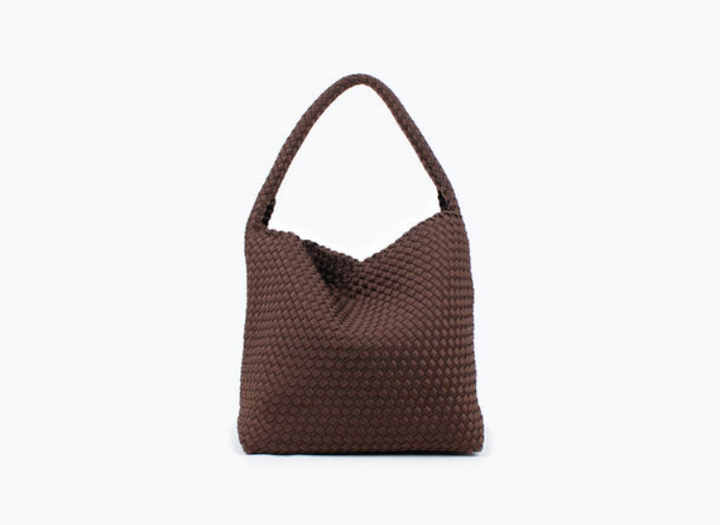 Nohr Annabel Neoprene Bucket Bag Large Mørk Brun