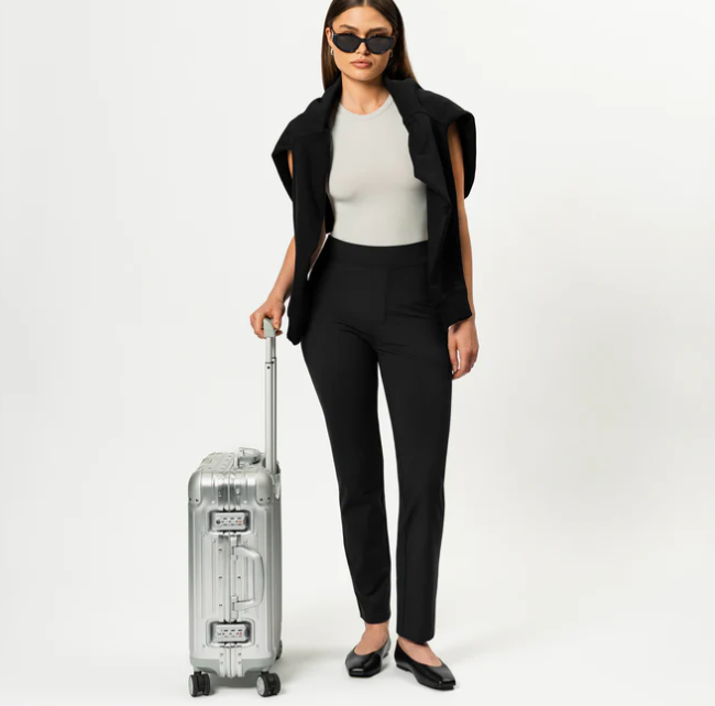 Asana Slim Pant Black