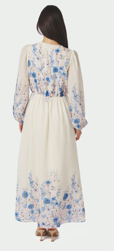 Silfi Flower Print Dress Blue