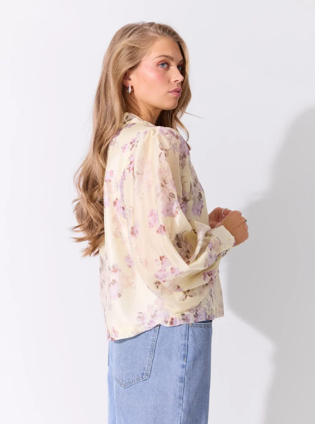 Allegra Bluse Transparent Yellow