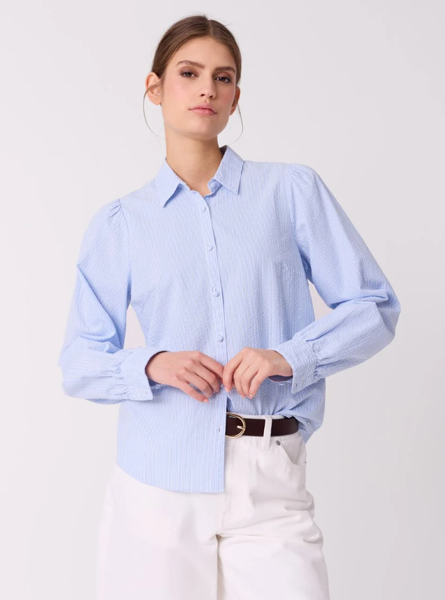 Pippa Blouse Chambray Blue