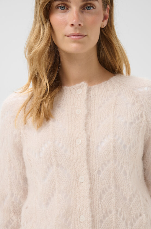 DinahPW Cardigan Whitecap Gray