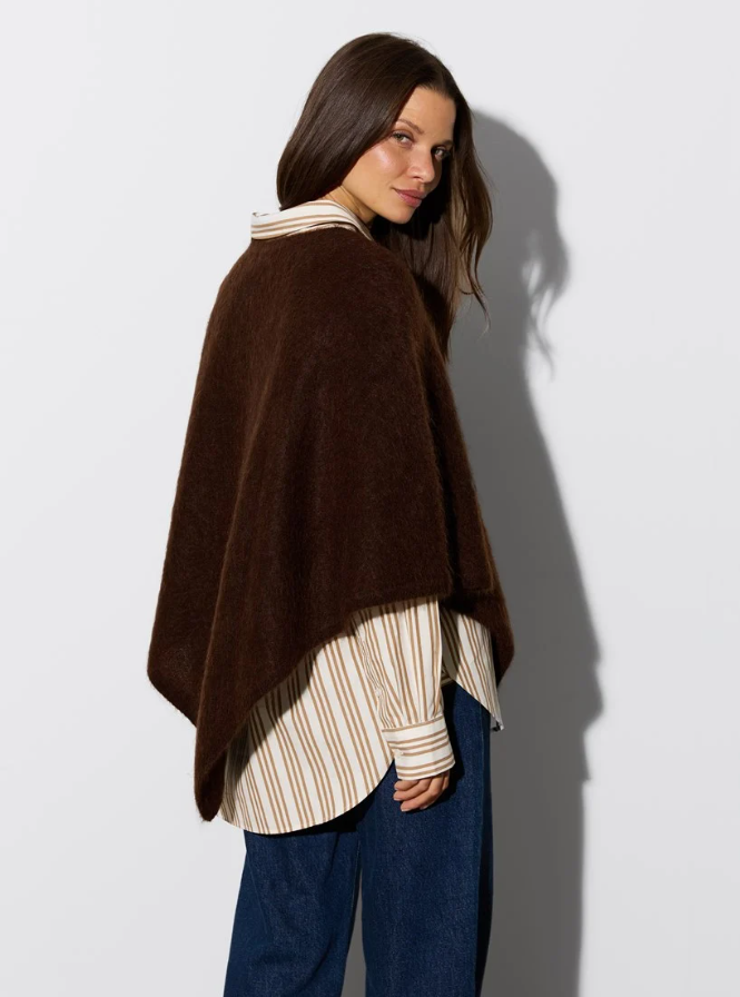 Helena poncho Chestnut