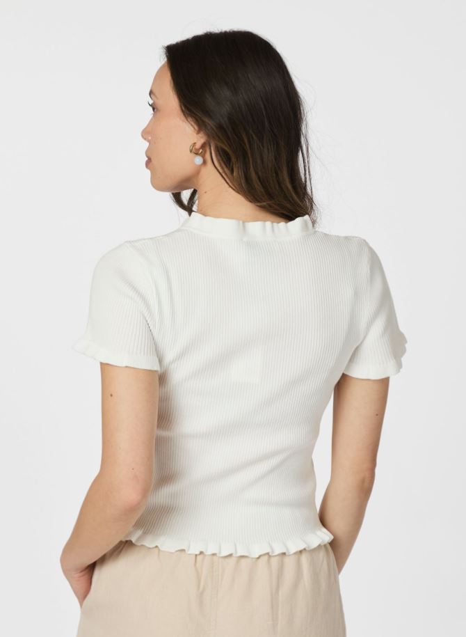 Esla Frill Knit Tee