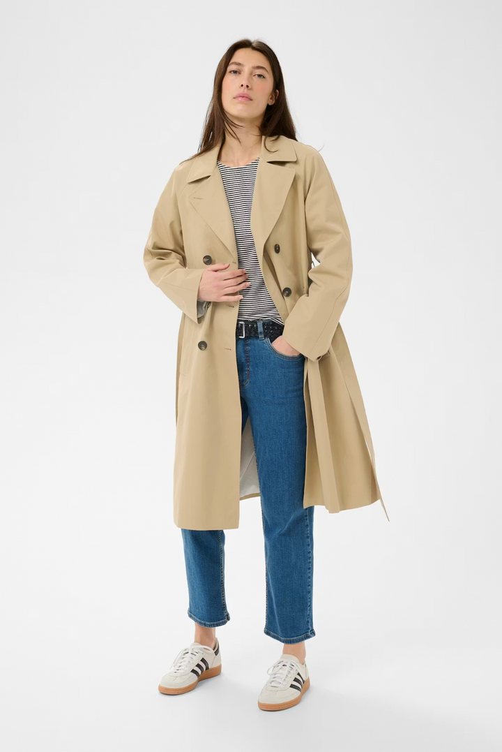 AubriePW Coat Travertine