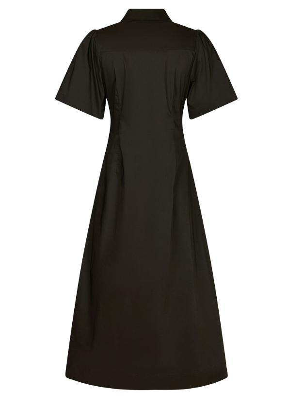 Baia Poplin Dress  Chocolate Brown