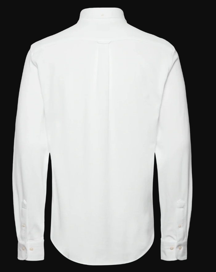 Reg Jersey Pique Stretch Shirt White