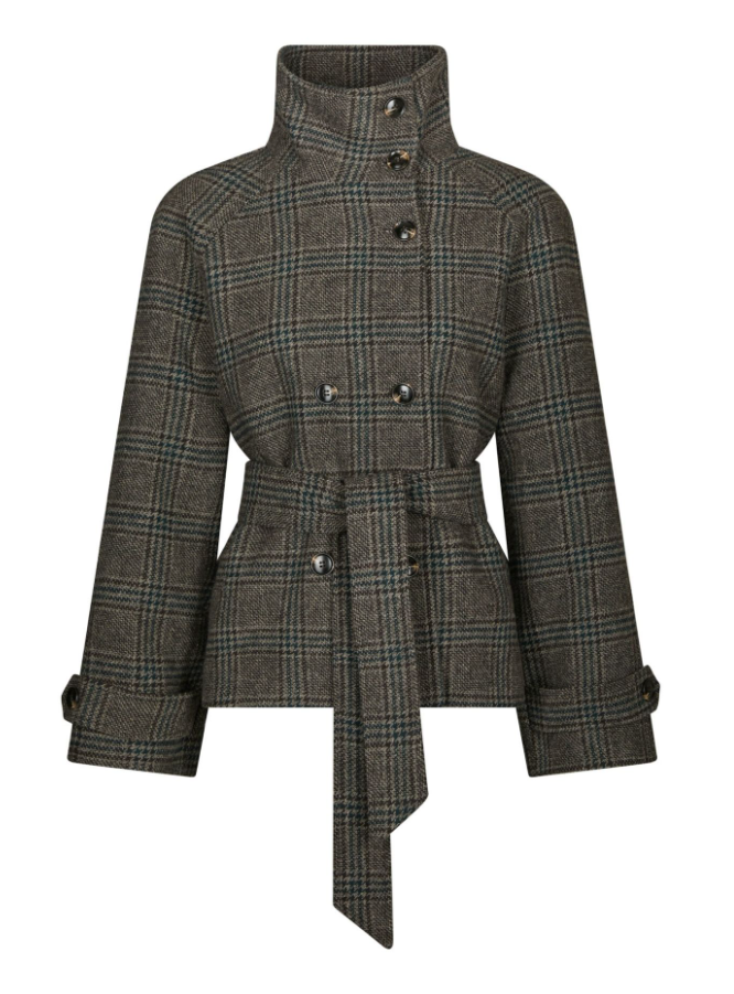 Munet Check Jacket Dark Grey