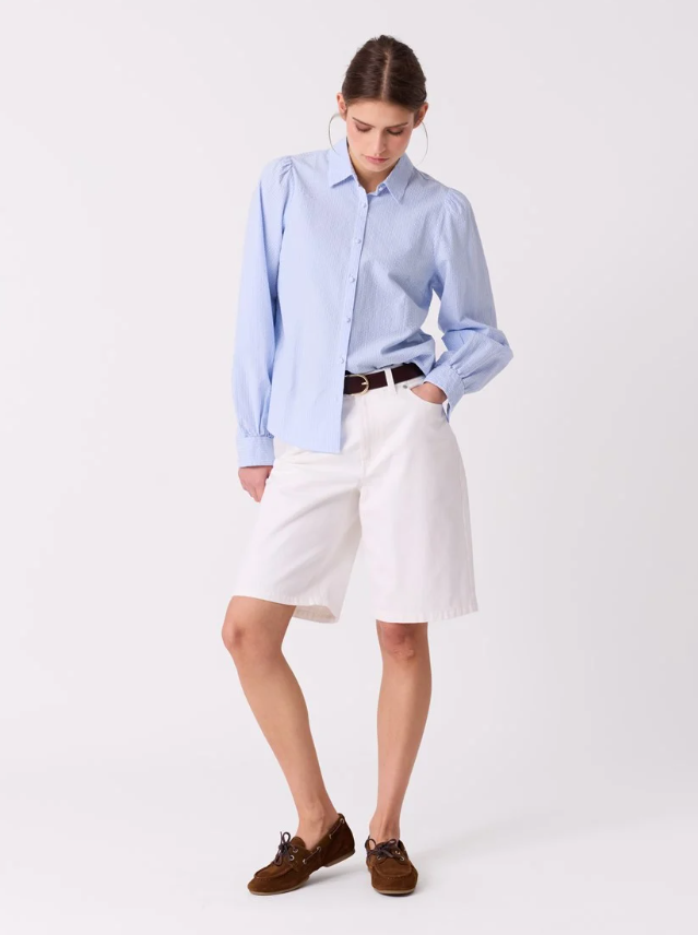 Pippa Blouse Chambray Blue