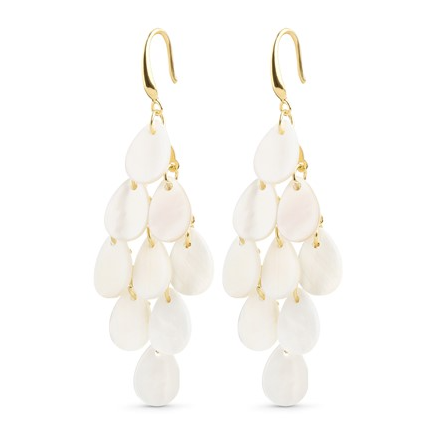 Candela Teardrop Shell Earrings