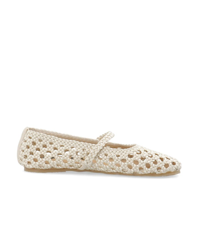 Biastella Mary Jane Crochet Satin Offwhite