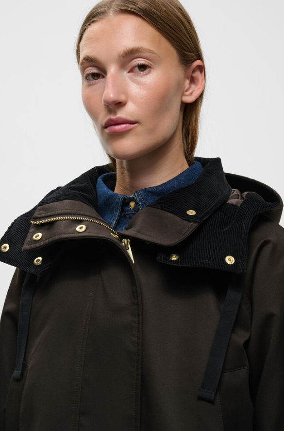 HunteryIW Padded Jacket Chocolate Brown