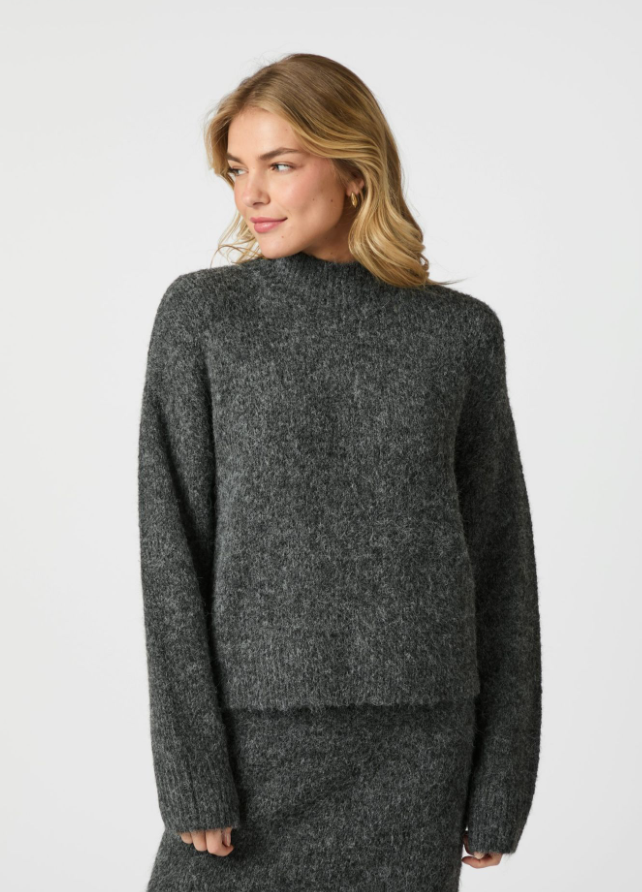 Paulina Fluffy Knit Blouse