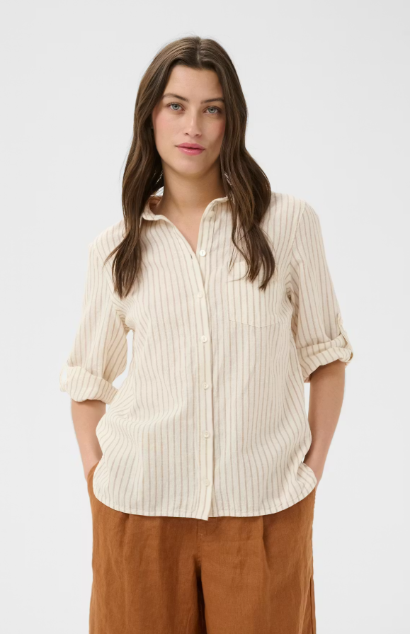CindiePW Shirt Neutral Stripe