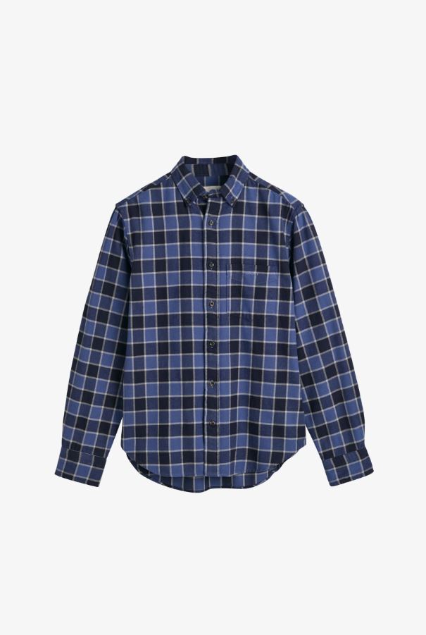 Reg Herringbone Check Shirt