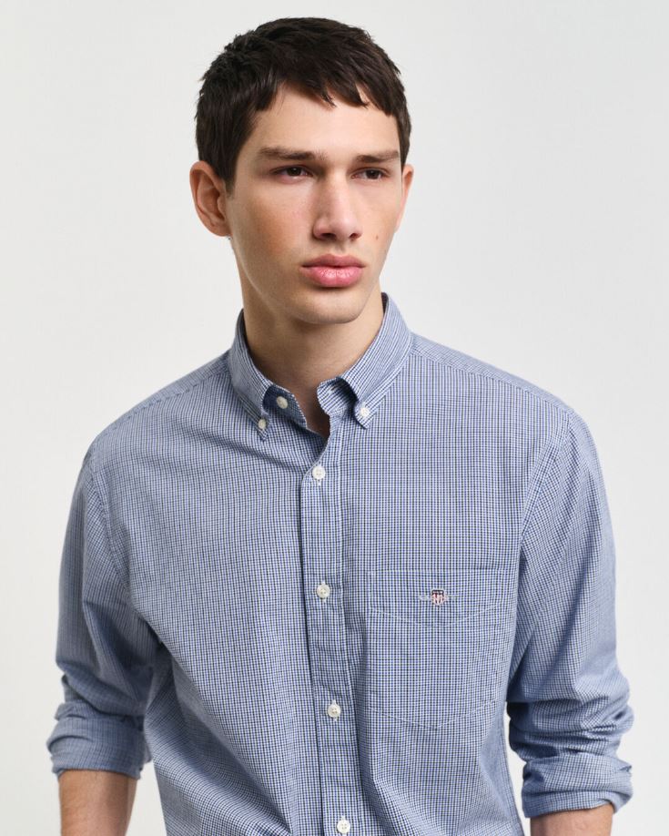 Reg Poplin Micro Gingham Shirt