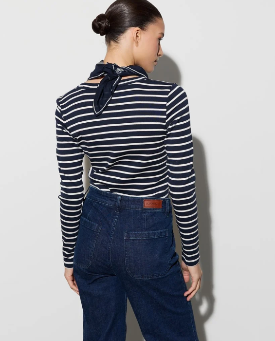 Sinda Stripet Topp Sky Captain