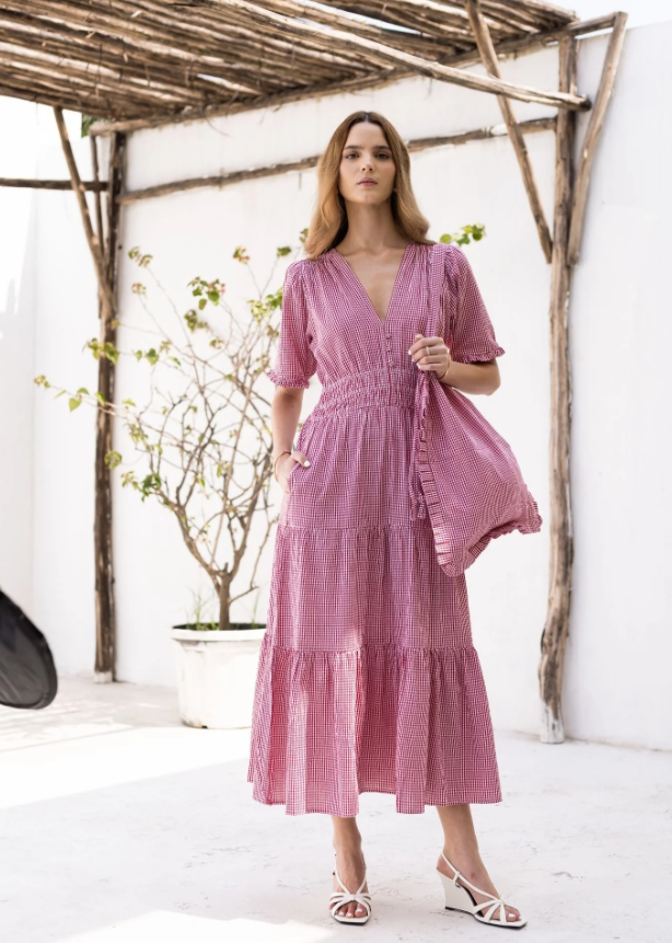 Mina Dress Tuscany Red