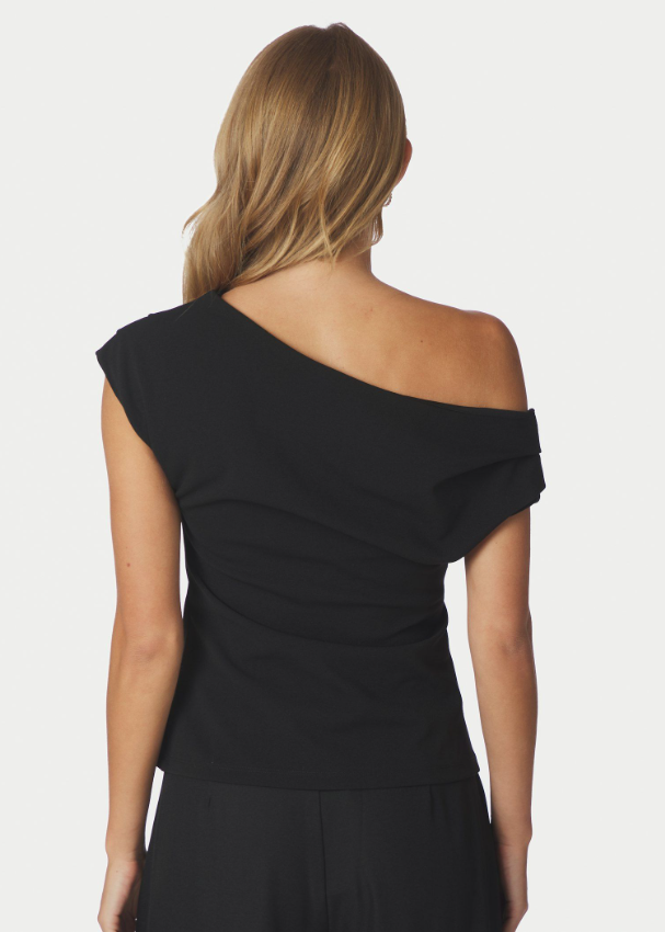 Mabelle Drapy Top Black