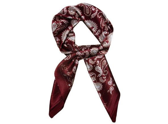 Skjerf Paisley Silke 70x70