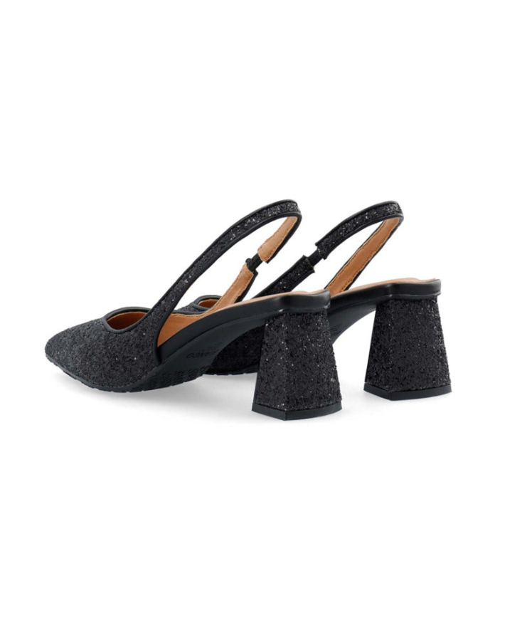 Biamaralyn Slingback Glitter Black
