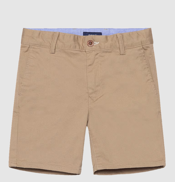 Reg Classic Chino Shorts Dark Khaki
