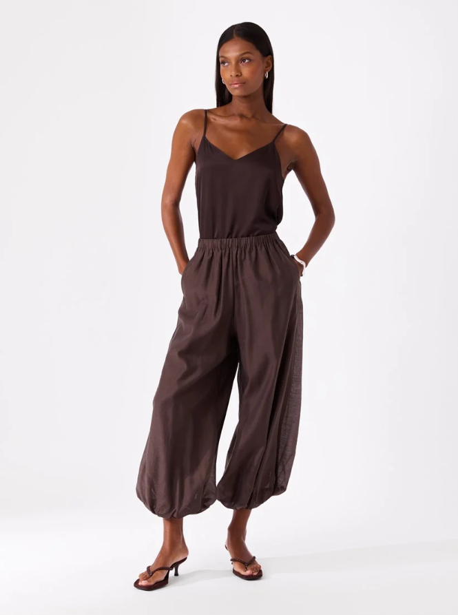 Peach Bukse Chocolate Brown