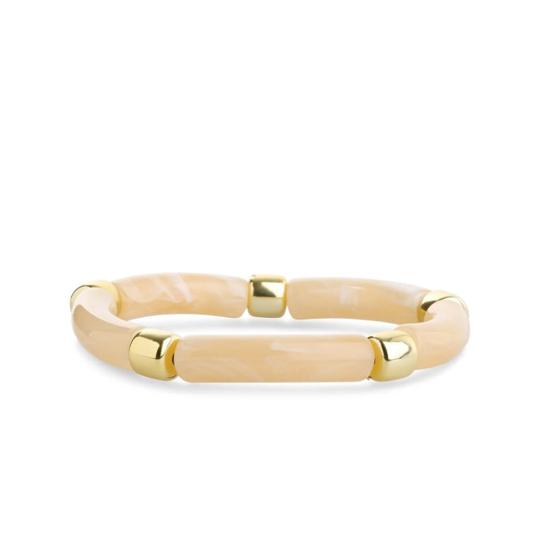 Madeleine Bead Resin Bracelet
