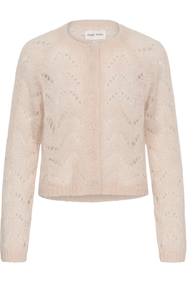 DinahPW Cardigan Whitecap Gray