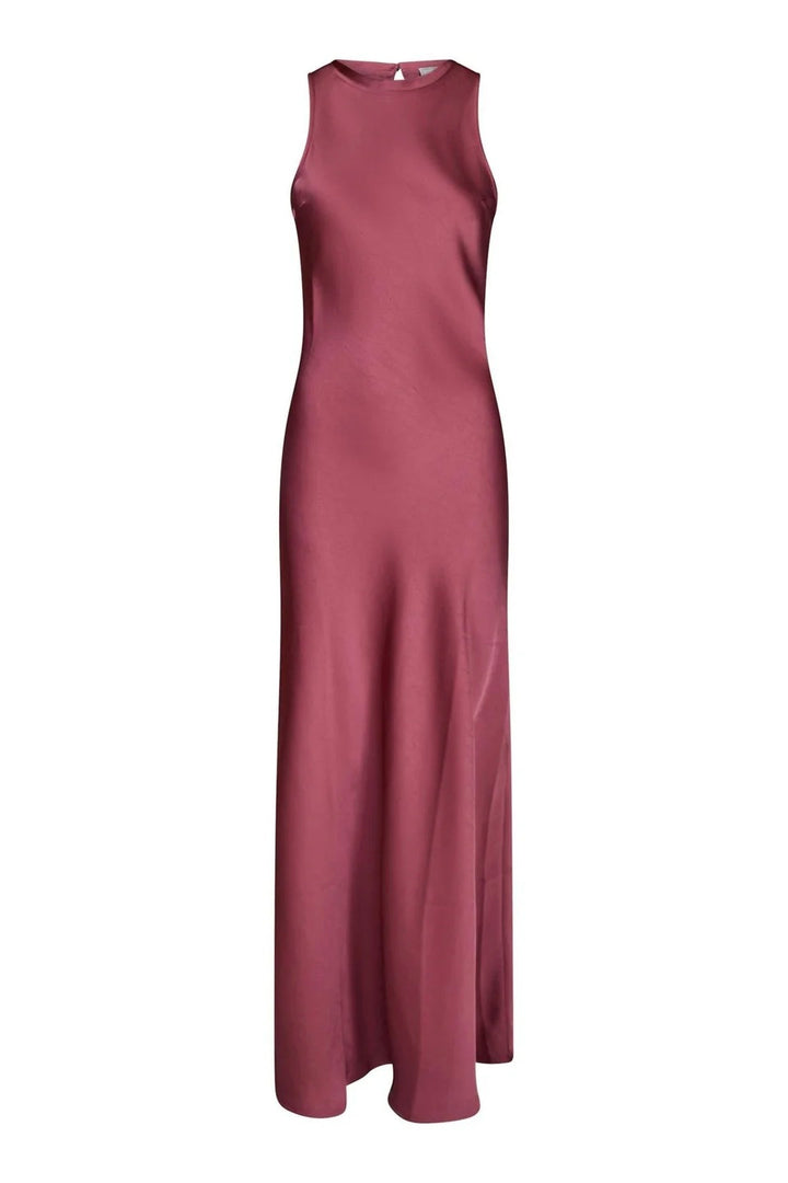 Celinie Heavy Sateen Dress Cherry Pink