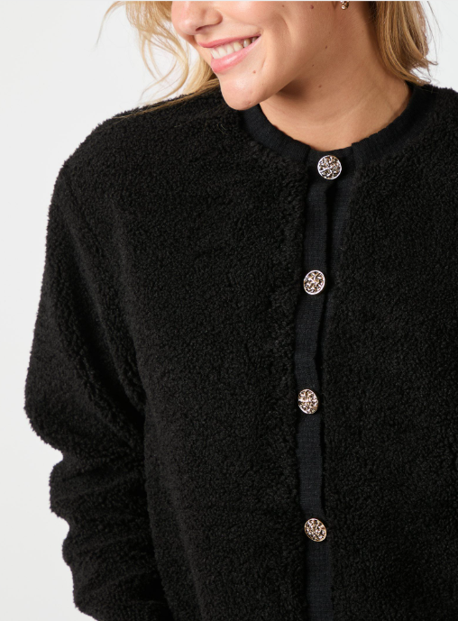 Limo Fluffy Knit Cardigan