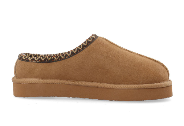 Biasnow Flatform Binded Slip In Shoe Suede Cognac
