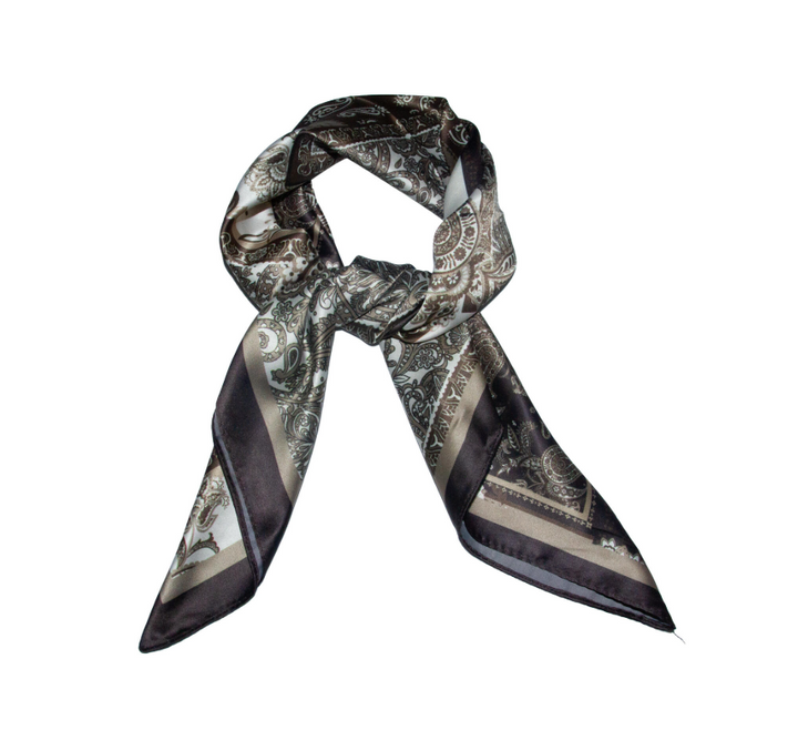 Skjerf Paisley Brun