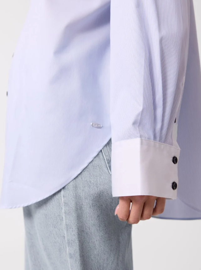 Lulu Skjorte Chambray Blue