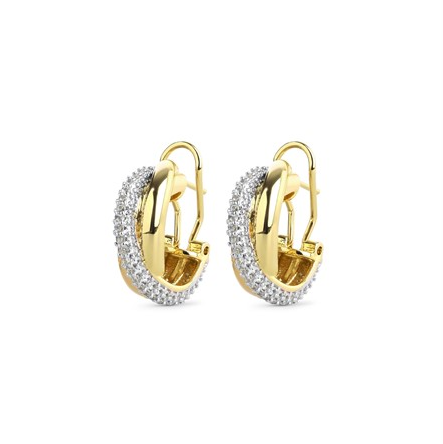 Boa Twisted Crystal Earrings
