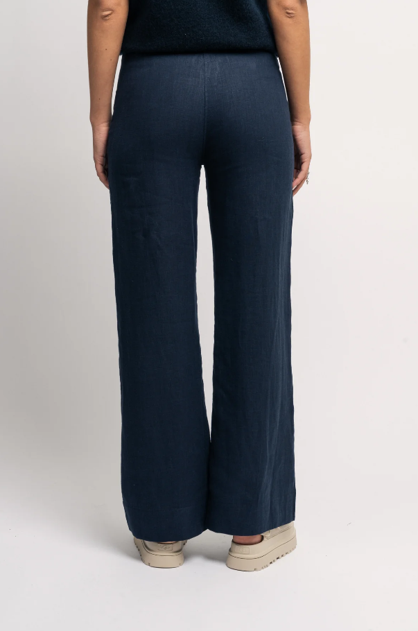 MOLLY LINEN PANTS NAVY