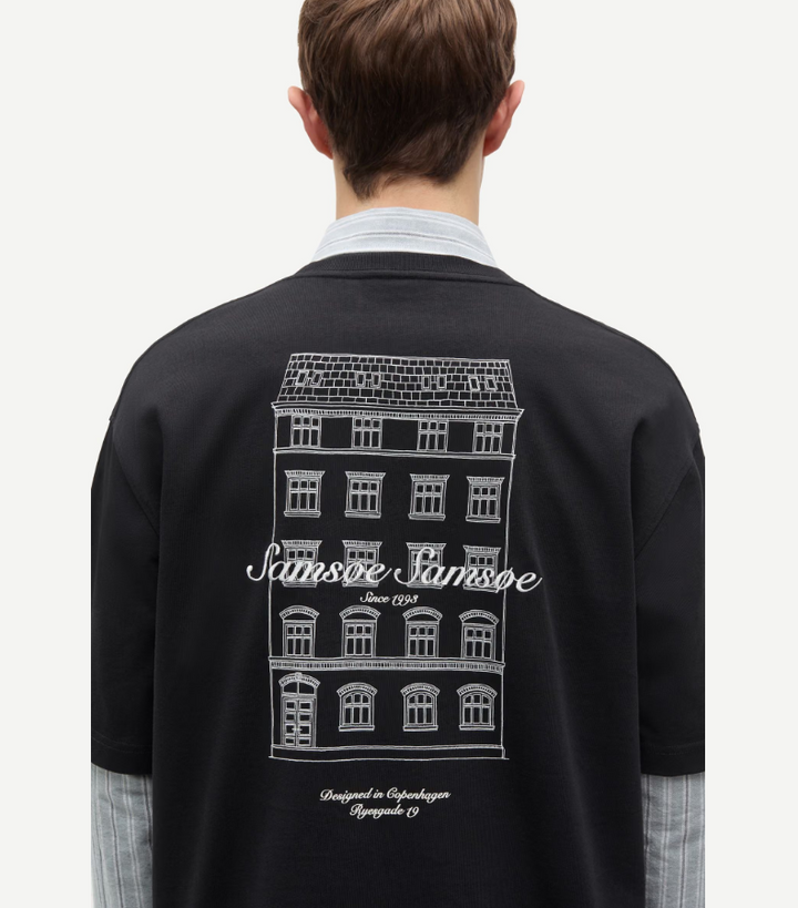 Sauni T-Shirt 11725 Black Building