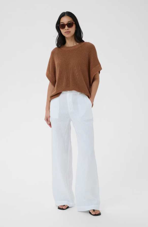 NinnesPW Linen Pants Bright White