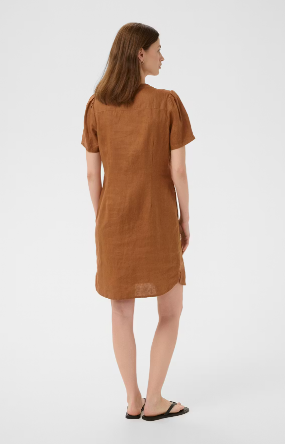 AminasePW Linen Dress Argan Oil