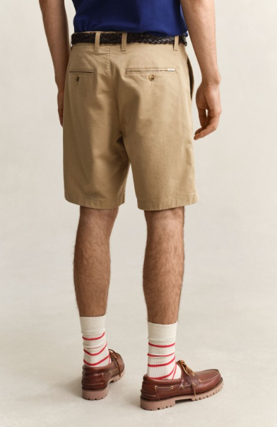 Reg Classic Chino Shorts Dark Khaki