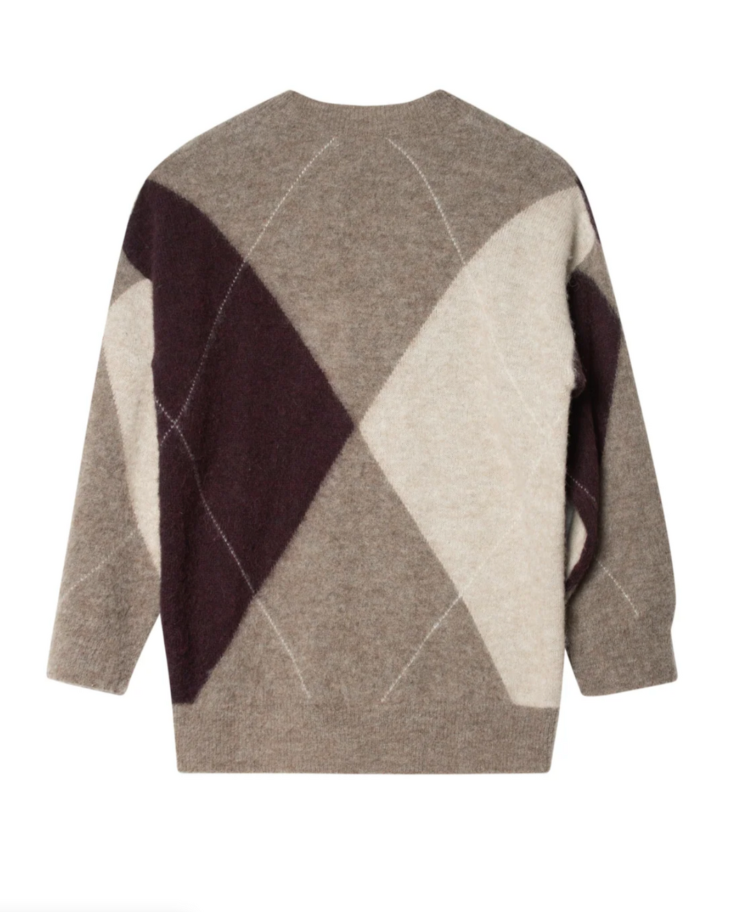 Kayne Argyle Sweater Brown Melange